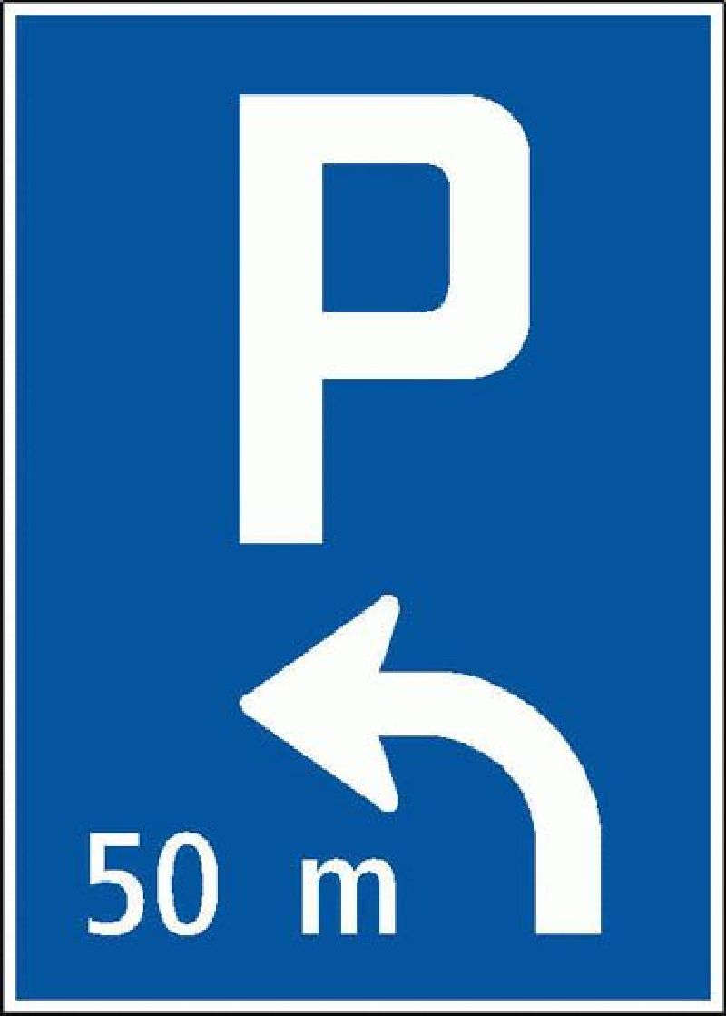 4.22 Entfernung und Richtung eines Parkp Grösse cm: 50/70, Ausführung: Scotchlite