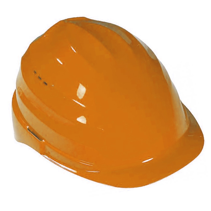 Schutzhelme TERANO orange LP 2020 mit 4-Punkt-Textilband-Drehverschluss