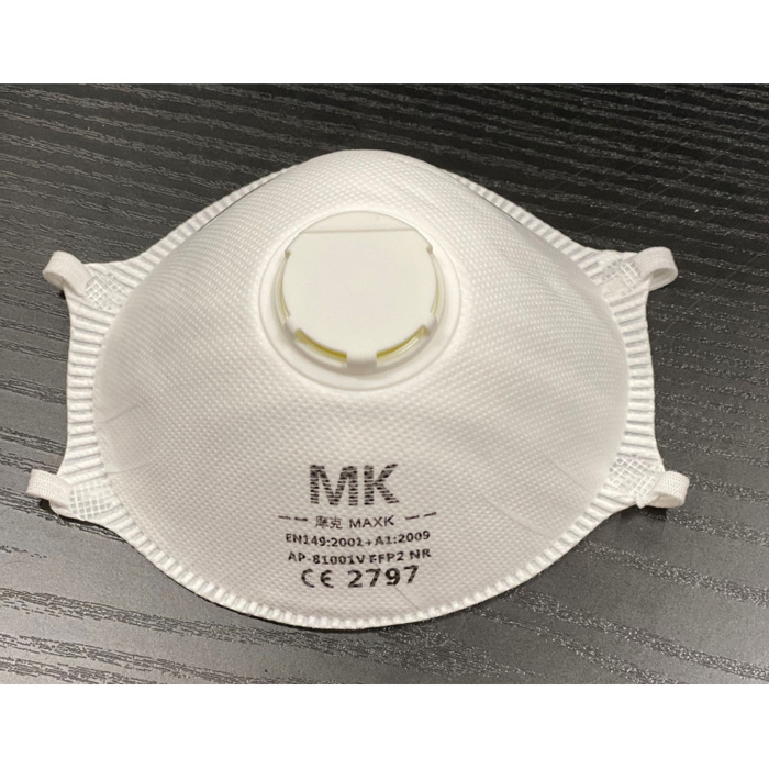 Feinstaubmaske FFP2 mit Ausatemventil Pack à 10 Stück, EN149:201+A1:2009, Nett