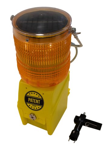 Baustellenlampe DUAL-CRAFT mit LED Solar und Batterie Betrieb