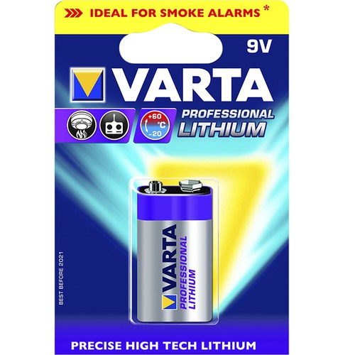 Batterie Lithium 9V 1 Stk. 1 Stk. SB Bat Lithium 9V 1Stk.