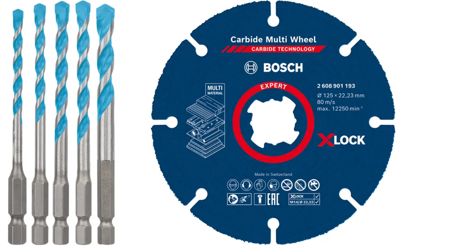 SET 5x Carbide Multi Whell TRENNSCHEIBE X-LOOK + 5x M.Const. BOHRER