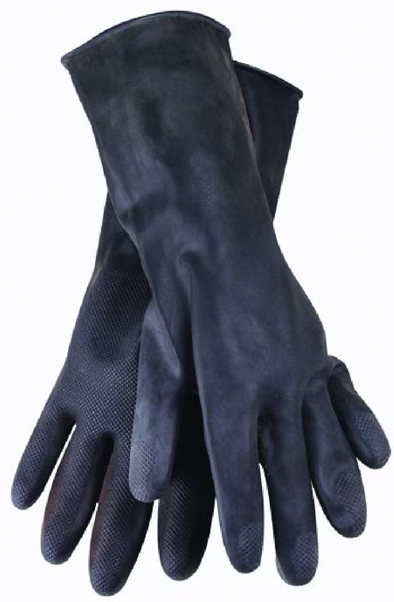 Gummihandschuhe Black Heavyduty Gr.10-10 1/2 aus Latex   (VE-12)