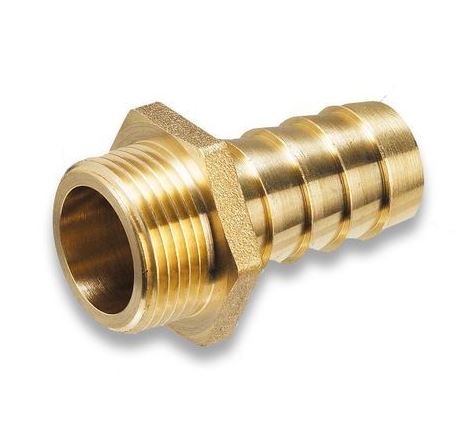 Messingverschraubung Vaterteil für Schlauch ID 13 mm; AG G 3/4"