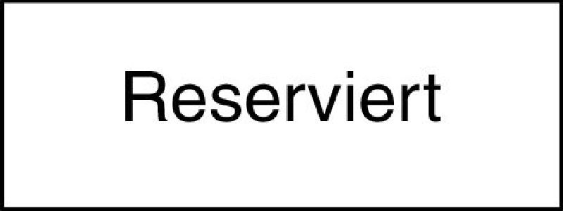10.082 Zusatztafel EG Grösse cm: 50/20, Text: Reserviert