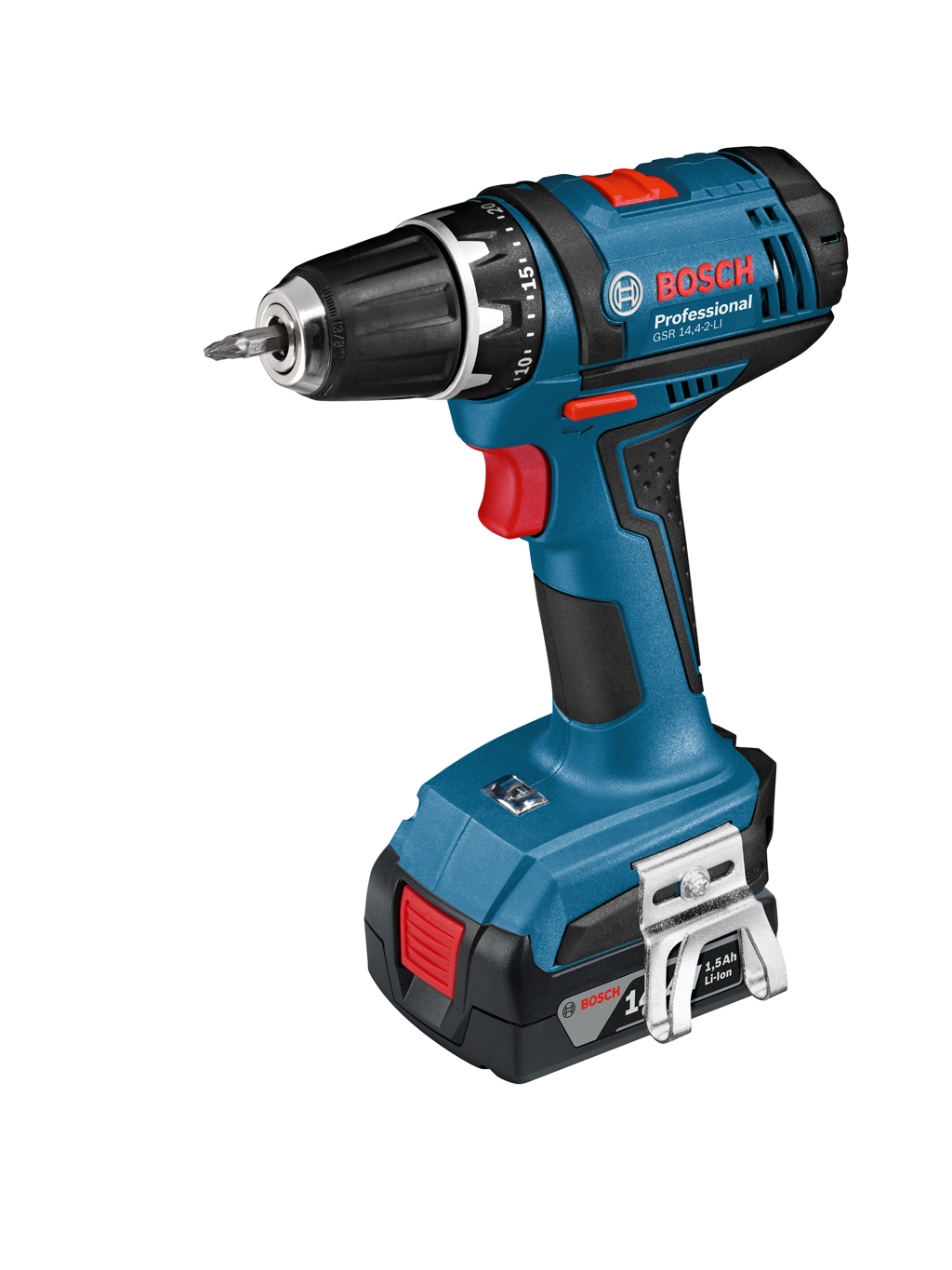 Akku Bohrschrauber Bosch GSR 14,4-2-LI 2 Akku 1.5Ah LI-Ionen in  L-BOXX