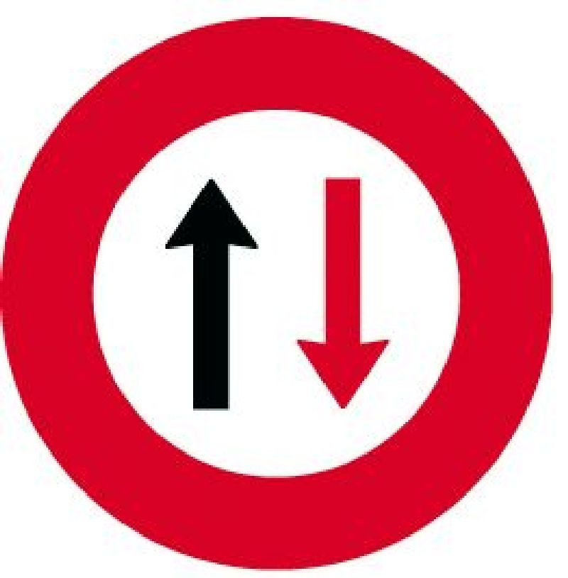 .SIGNAL SCOTCHL. CG DEM GEGENVERKEHR VORTRITT LASSEN