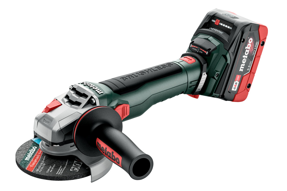 Akku-Winkelschleifer Metabo WB 18 LT  BL 2X5.5 LiHD, metaBOX