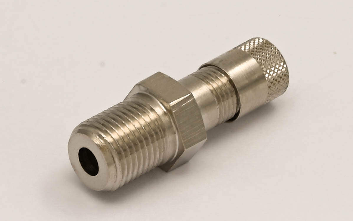 Pneuventil mit Deckel 1/8" AG konisch