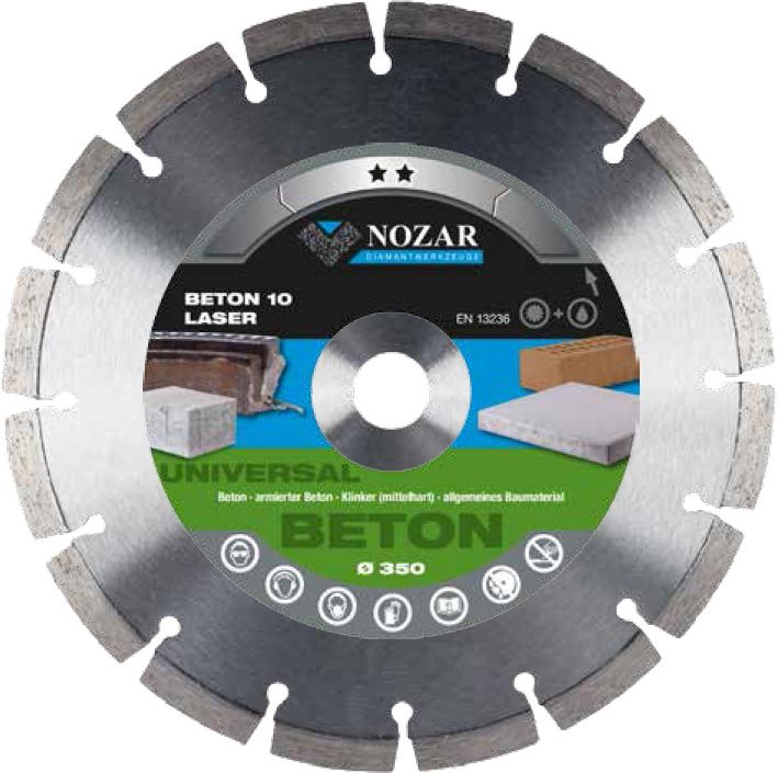 Nozar Dia-Scheibe Beton LASER 230mm Betonprodukte universal
