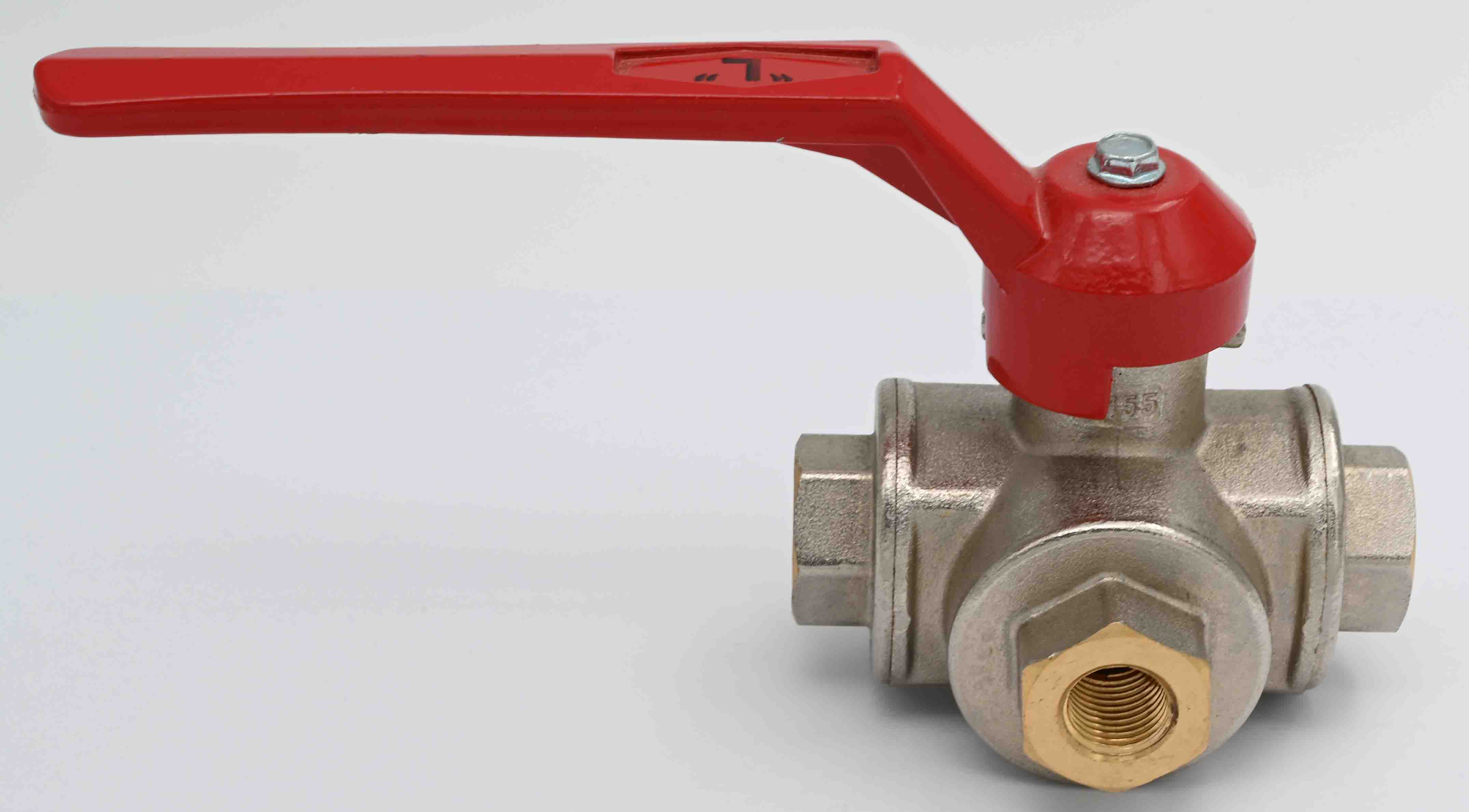 Kugelhahn ND-3-Wege mit L-Bohrung