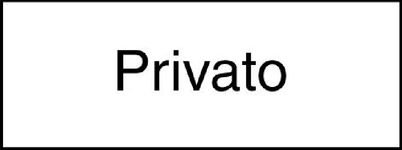 10.332 Zusatztafel EG Grösse cm: 50/20, Text: Privato