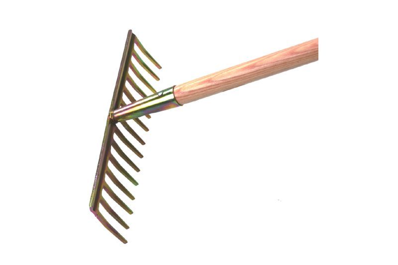 Laubbesen rot mit Stiel 150 cm