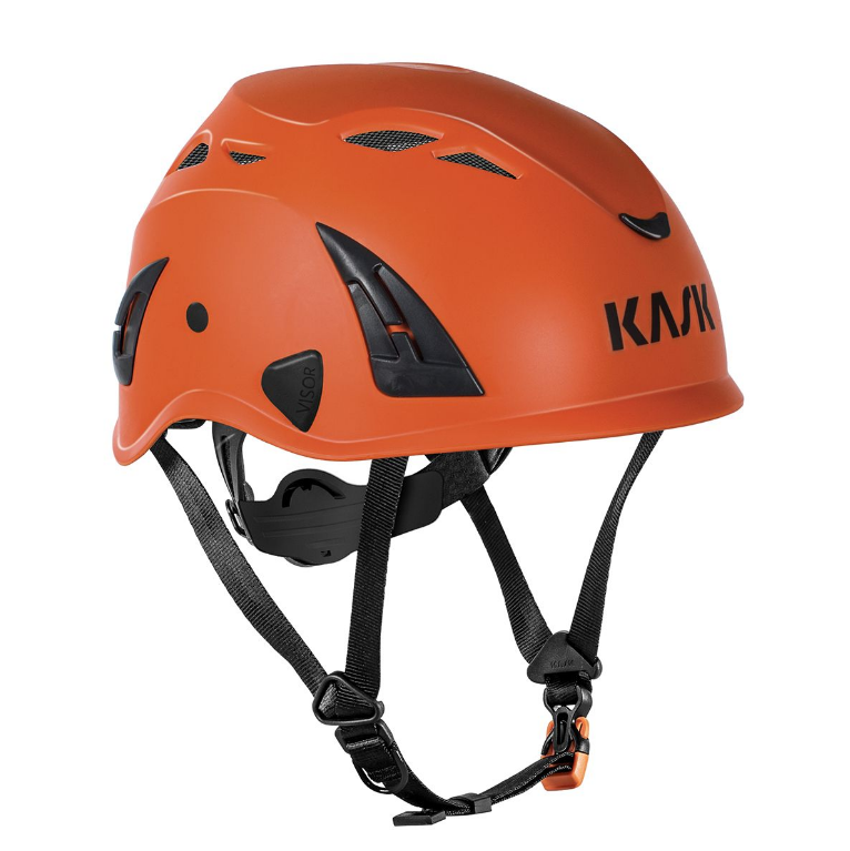 Schutzhelme KASK SUPERPLASMA AQ orange mit 4-Punkt-Kinnriemen, Drehverschluss