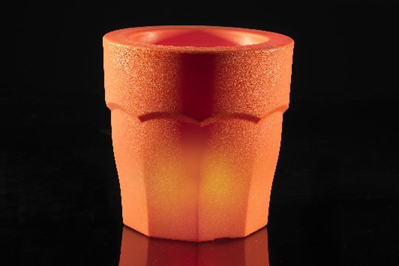 Pflanztopf Spritz orange Aussenmass Ø cm: 38, Höhe cm: 35