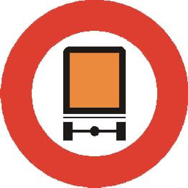 2.10.1 Verbot für Fahrzeuge mit gefährli Ø cm: 40, Ausführung: Scotchlite EG