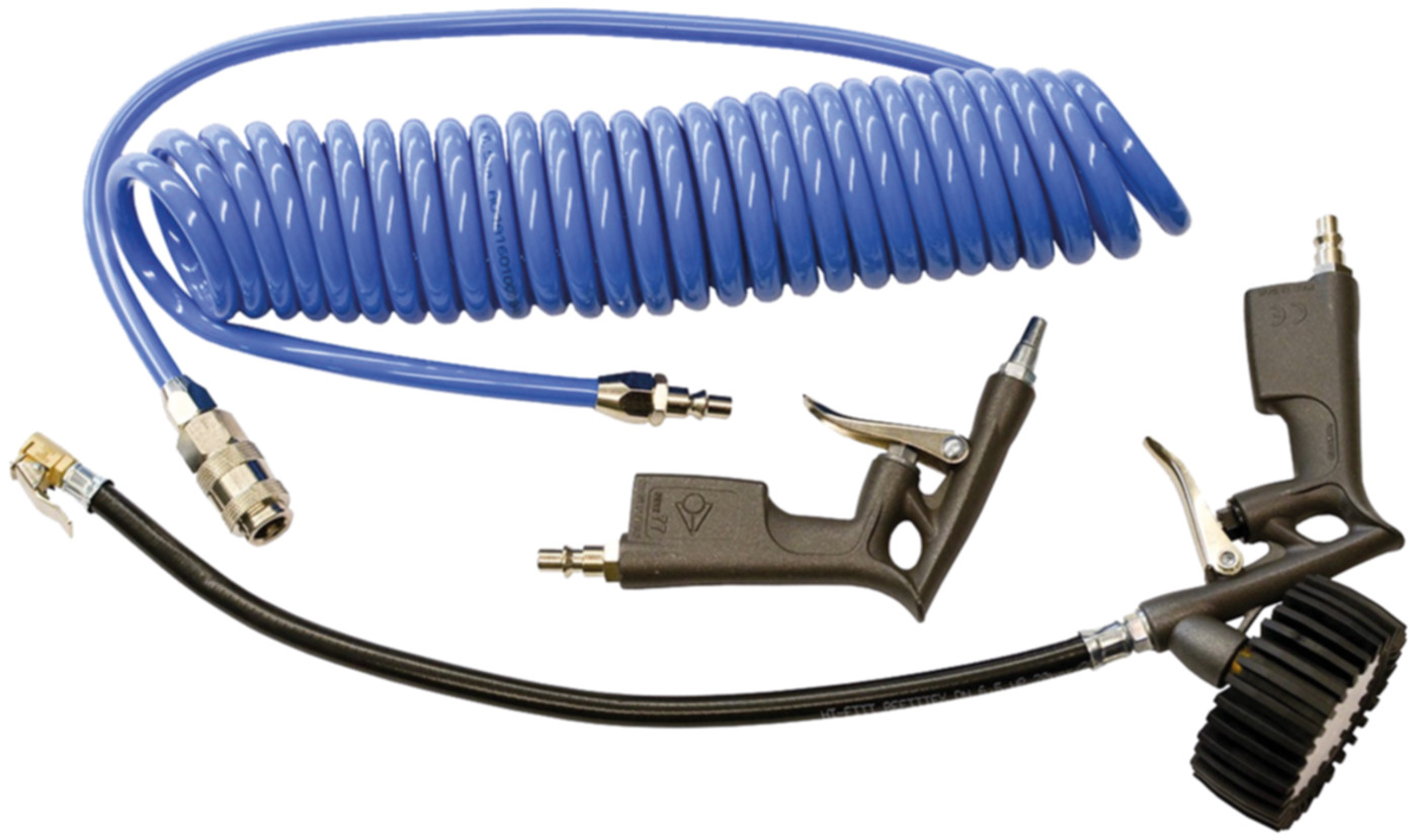 PREBENA Duckluftset Blaspistole, Reifenfüller, Schlauch