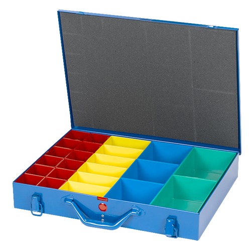 Sortimentskoffer blau Metall Spez. 23 Ei