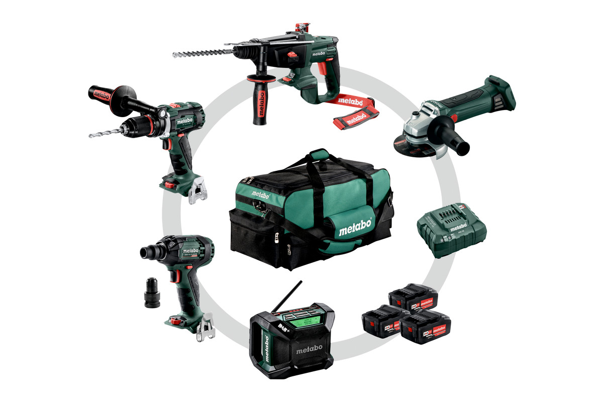 Metabo ComboSet Bauhandwerk 5.1  AKTION in Werkzeugtasche