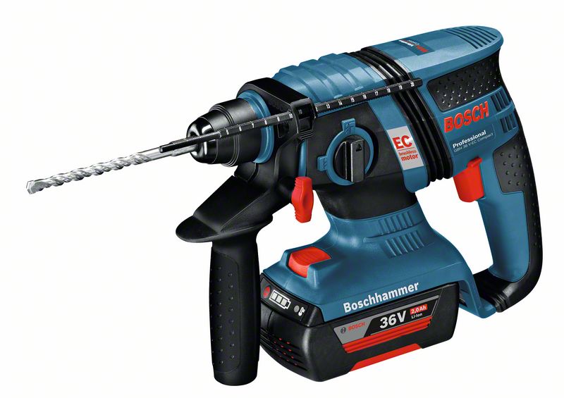 AKKU-BOHRHAMMER BOSCH GBH 36V-EC KOMPACT mit L-Boxx  / 2 AKKU 2,0Ah