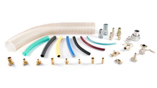 Kachelbild Schläuche, Armaturen, Schlauchwagen, Gas