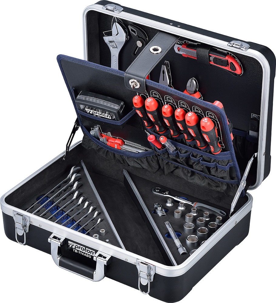 Werkzeugkoffer PROTON TB-114ABS 3/8" 114 tlg.