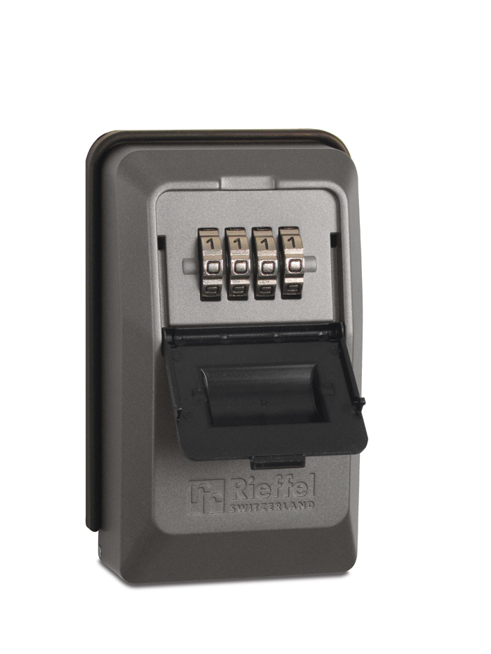 Schlüsseldepot mit Rückwand Verankerungs verstellbares Zahlenschloss, Metallgehäu