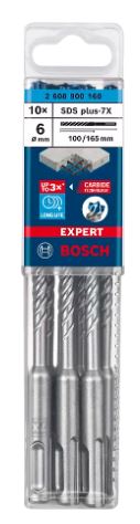 SDS-PLUS 7X BOHRER  6x100x165 -10 Stk BOSCH EXPERT