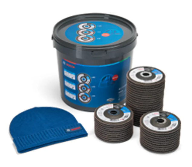 SET 40 Fächerschleifscheiben X551 / 125m 20xK40, 10xK60, 10xK80 im Eimer,