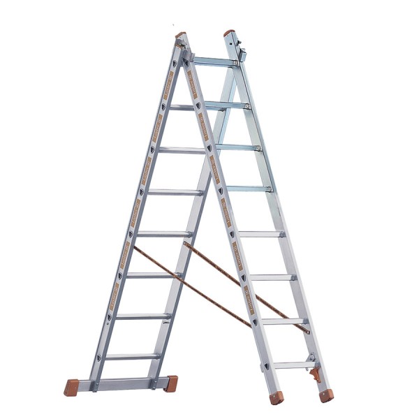 Allzweckleiter, 2-teilig LAYHER 1050 2x8 Sprossen, 1.85m