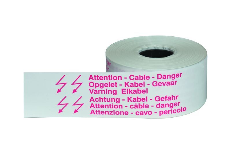 WARNBAENDER 250 METER ACHTUNG-KABEL-GEFAHR