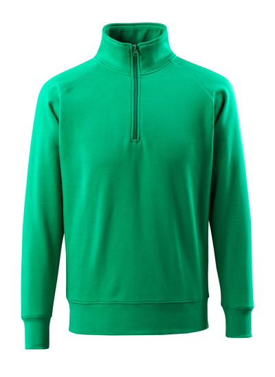 Pulli Nantes halber Reissverschl. Gr. L  Grasgrün