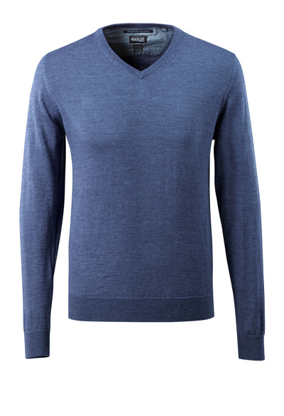 Strickpullover 50635-989 Crossover XL MASCOT  Blau-meliert
