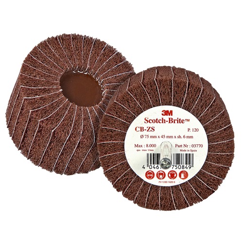 Bürste mit Schaft CB-ZS, K 60 75X45mm, 0 Bürste CB-ZS 75x45mm K60