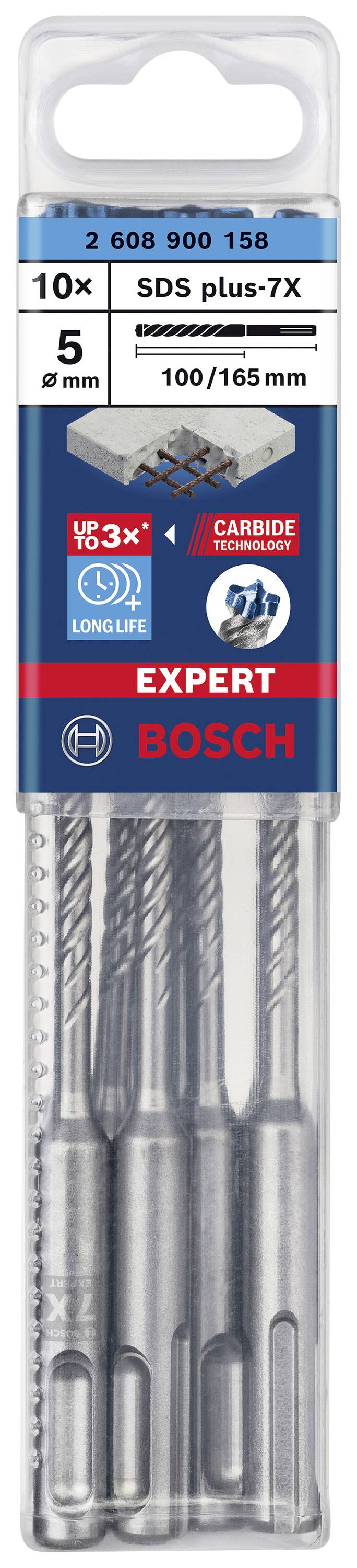 SDS-PLUS 7X BOHRER  5x100x165 -10 Stk BOSCH EXPERT