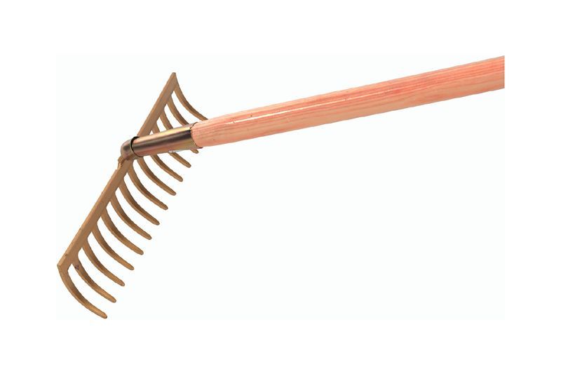 .GARTENRECHEN MIT BUECHSE 14 GEBOGENE ZINKEN   M.ST