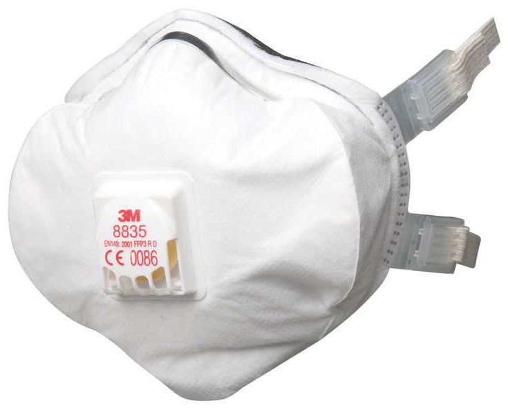 Filtermaske 3M 8835 M/L / FFP3 / EN 149 mit Ausatemventil Box à 5 Stück