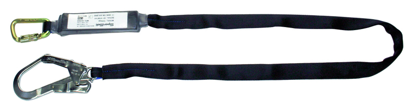 Spanset Ergo Falldämpferleine 1,75 m, mit Karabiner/Gerüsthaken DL-KSH   Netto