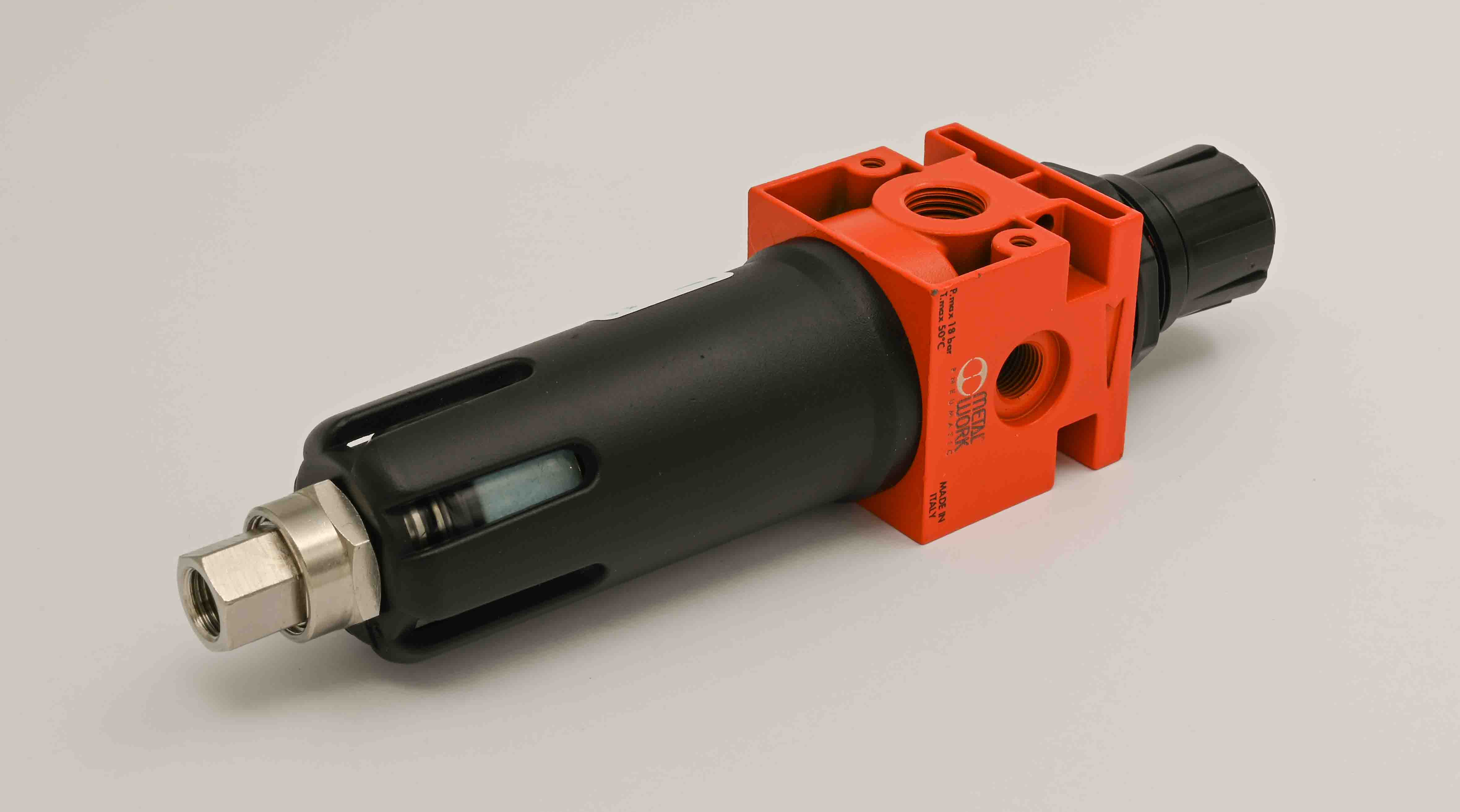 Filterregler ND, 20 My, 3/8" Regelbereich 0-12 Bar, SAC