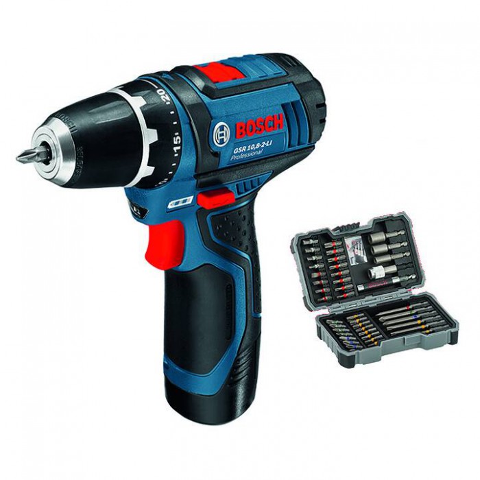 Akku Schrauber Bosch GSR 12V-15 BITBOX 4 2 Li-onen Akku 2.0Ah