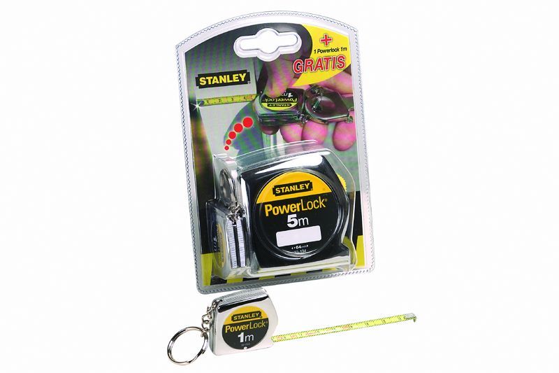 Rollmeter Powerlock mit Schlüsselanhänge Breite mm: 19, Länge m: 5