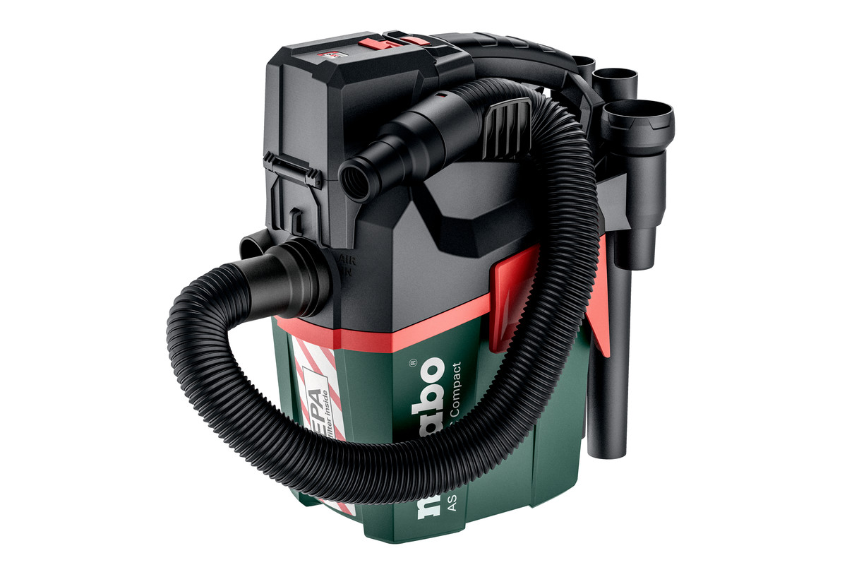 Akku-Sauger AS 18 HEPA PC Compact METABO  Solo, mit Blasfunktion