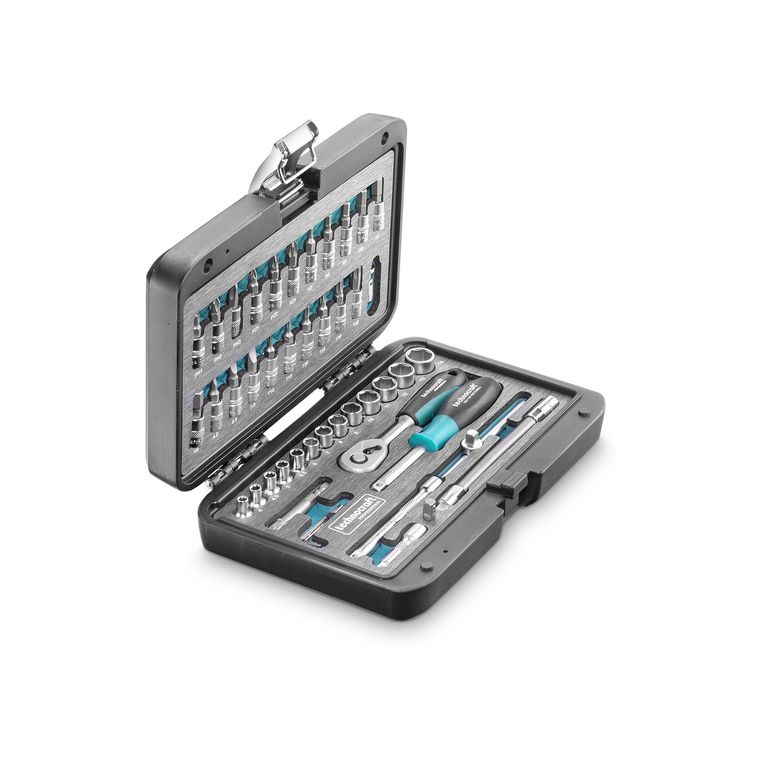 TECHNOCRAFT Steckschlüsselsatz 1/4" 47-t SILVERLINE