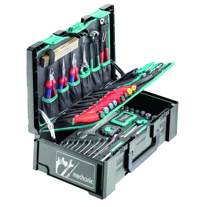 TECHNOCRAFT Werkzeugkoffer metaBox MECHANIC 116-tlg