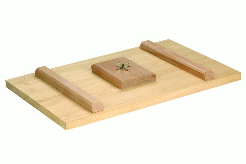 Bodentalosche EXTRA STARK, aus Holz, Grösse cm: 50x32x2,2, mit Stiel