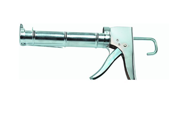 KITTPISTOLE VERCHROMT MIT ZAHNSTANGE