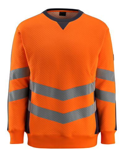 Wigton Sweatshirt MASCOT Orange/scwarzblau / EN 20471 Gr.L