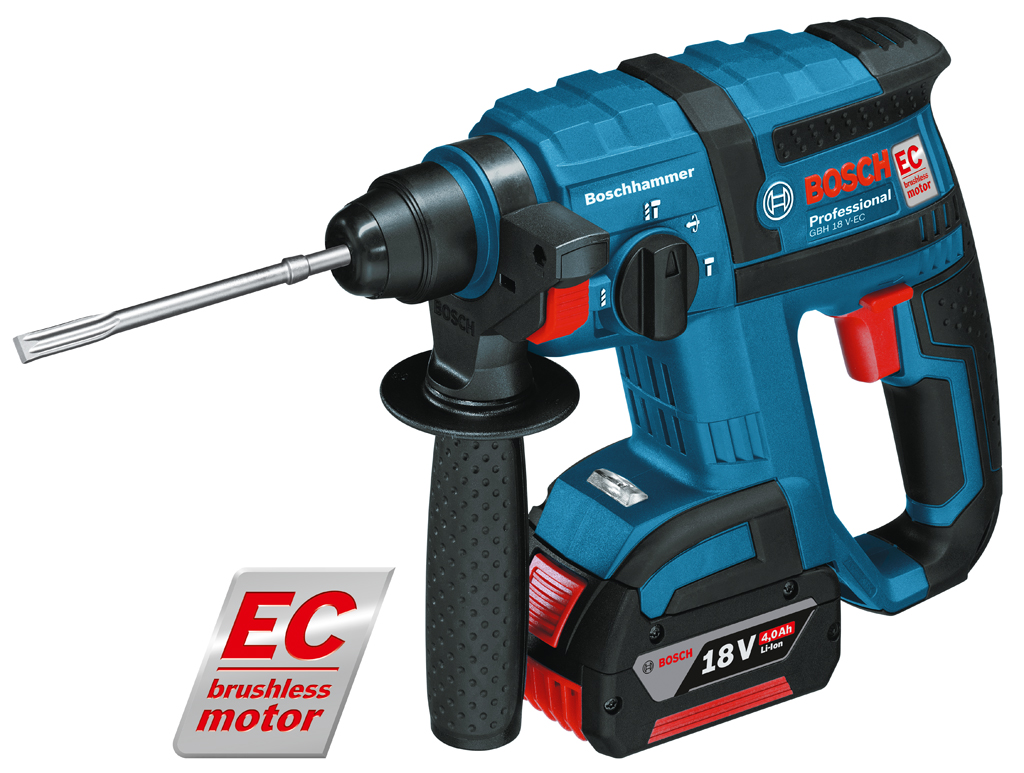 AKKU-BOHRHAMMER BOSCH GBH 18 V-EC LI 2 AKKU 4.0Ah + L-Boxx