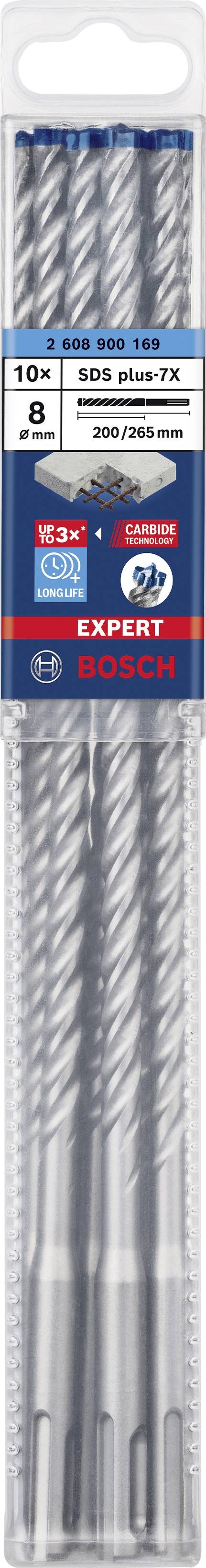 SDS-PLUS 7X BOHRER  8x200x265 -10 Stk BOSCH EXPERT