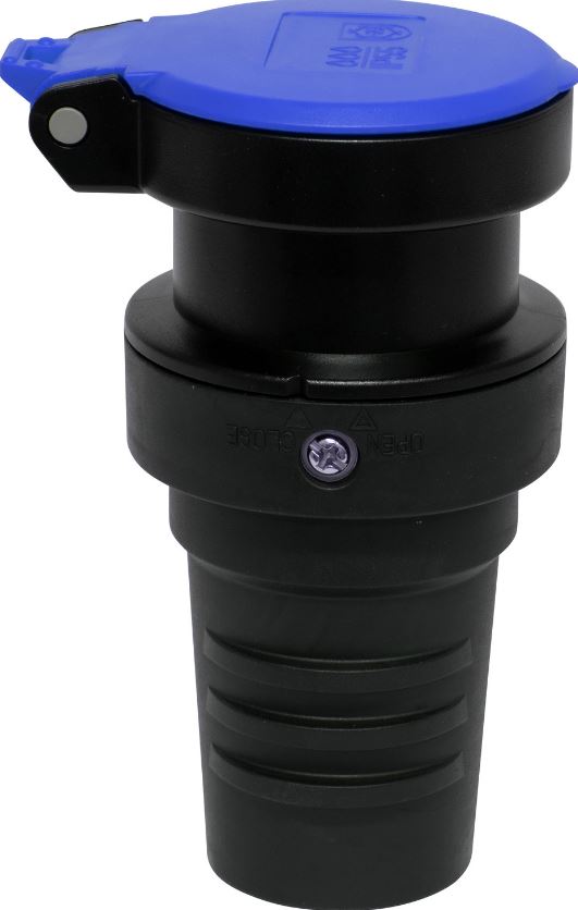 Stecker CH Typ 13/10A schwarz, IP55 Gummi